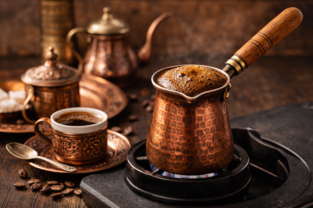 Bakır Ürünlerde Kahve Hazırlama