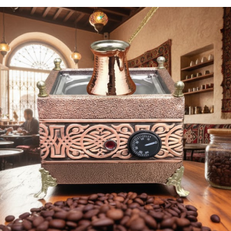 Kumda Kahve Makinası Kare Orta Boy 23x24x16 CM