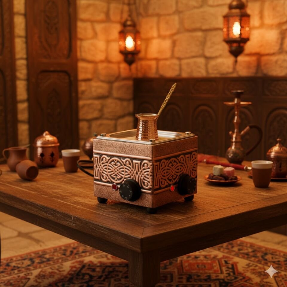 Kumda Kahve Makinası Kare Mini 16x16 CM