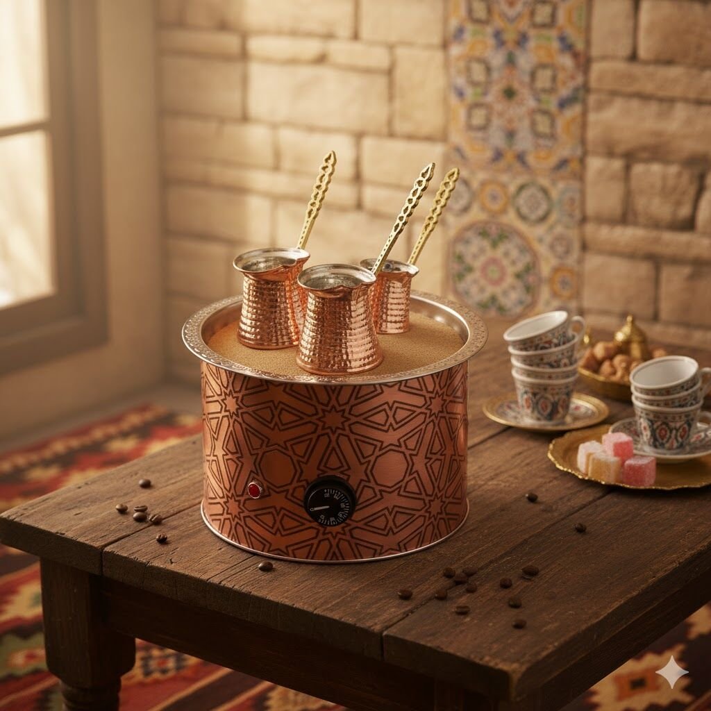 Kumda Kahve Makinası Yuvarlak 27X20 CM