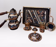 Handmade Copper Tea Set – Erzincan Engraving