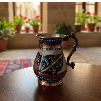 Copper Mug - Hand-Engraved x 6 person